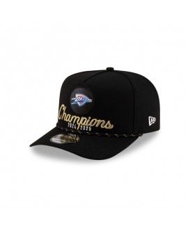 Oklahoma City Thunder 2025 NBA Champions Locker Room 9FIFTY Snapback-Mütze mit A-Rahmen