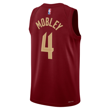 Evan Mobley #4 Cleveland Cavaliers Burgunder Icon-Trikot