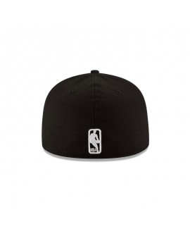 Schwarz-weiße 59FIFTY-Mütze der Oklahoma City Thunder 2025 NBA Champions