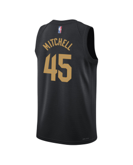 Donovan Mitchell #45 Cleveland Cavaliers Schwarzes Statement-Trikot