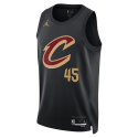 Donovan Mitchell #45 Cleveland Cavaliers Schwarzes Statement-Trikot