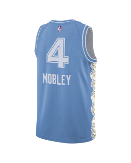 Evan Mobley #4 Cleveland Cavaliers Blue City Edition Trikot