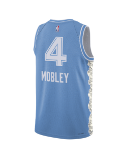 Evan Mobley #4 Cleveland Cavaliers Blue City Edition Trikot