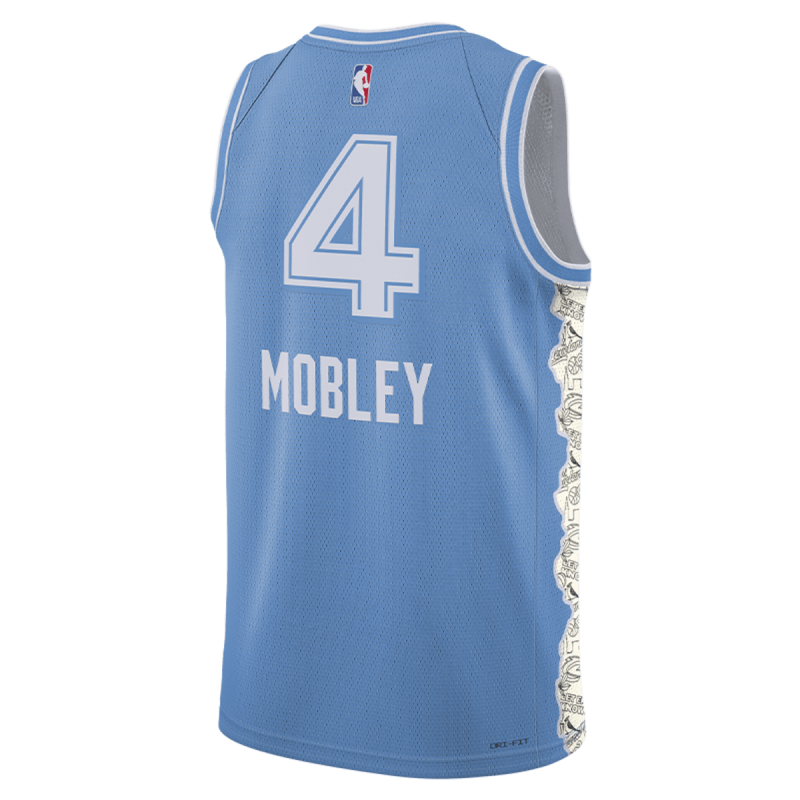 Evan Mobley #4 Cleveland Cavaliers Blue City Edition Trikot