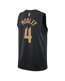 Evan Mobley #4 Cleveland Cavaliers Schwarzes Statement-Trikot