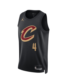 Evan Mobley #4 Cleveland Cavaliers Schwarzes Statement-Trikot