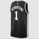 Victor Wembanyama San Antonio Spurs Schwarzes Icon-Trikot