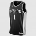 Victor Wembanyama San Antonio Spurs Schwarzes Icon-Trikot