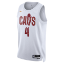 Evan Mobley #4 Cleveland Cavaliers Weiß Association-Trikot