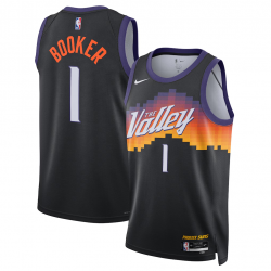 Phoenix Suns Nike 2025/26 City Edition Swingman Trikot – Schwarz – Devin Booker – Unisex