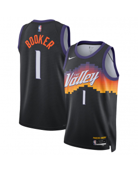Phoenix Suns Nike 2025/26 City Edition Swingman Trikot – Schwarz – Devin Booker – Unisex