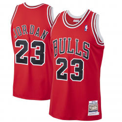 Herren Chicago Bulls Michael Jordan Mitchell & Ness Scarlet 1997/98 Hardwood Classics Original-Trikot
