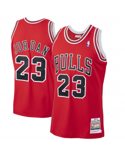 Herren Chicago Bulls Michael Jordan Mitchell & Ness Scarlet 1997/98 Hardwood Classics Original-Trikot