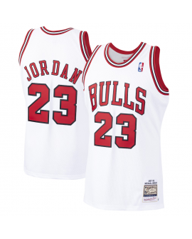 Herren Chicago Bulls Michael Jordan Mitchell & Ness Weiß 1997/98 Hardwood Classics Original-Trikot