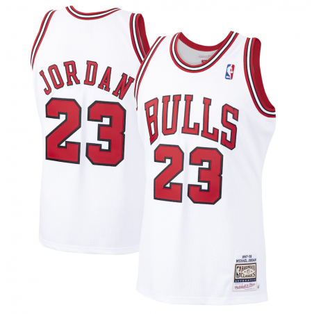 Herren Chicago Bulls Michael Jordan Mitchell & Ness Weiß 1997/98 Hardwood Classics Original-Trikot