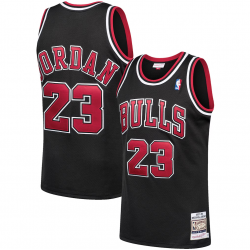 Herren Chicago Bulls Michael Jordan Mitchell & Ness Schwarz 1997/98 Hardwood Classics Original-Trikot