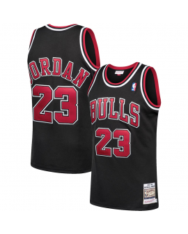 Herren Chicago Bulls Michael Jordan Mitchell & Ness Schwarz 1997/98 Hardwood Classics Original-Trikot