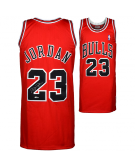 Signiertes Michael Jordan Chicago Bulls 1997-98 Mitchell & Ness rotes Trikot – Upper Deck