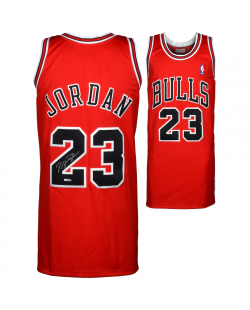 Signiertes Michael Jordan Chicago Bulls 1997-98 Mitchell & Ness rotes Trikot – Upper Deck