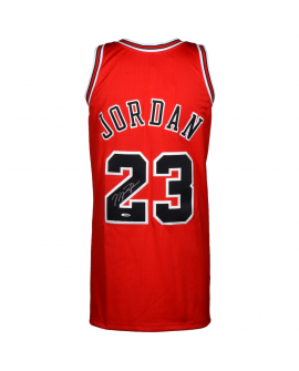 Signiertes Michael Jordan Chicago Bulls 1997-98 Mitchell & Ness rotes Trikot – Upper Deck