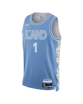 Max Strus #1 Cleveland Cavaliers Blue City Edition Trikot