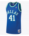 Dallas Mavericks Dirk Nowitzki 1998 Hardwood Classics Road Swingman Trikot von Mitchell & Ness – Royal – Herren