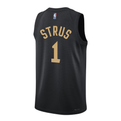 Max Strus #1 Cleveland Cavaliers Schwarzes Statement-Trikot
