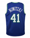 Dallas Mavericks Dirk Nowitzki 1998 Hardwood Classics Road Swingman Trikot – Blau – Jugend