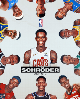 Dennis Schröder Cleveland Cavaliers Trikot Nr. 8 weiß