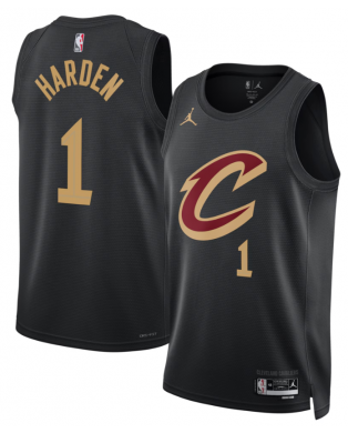 Cleveland Cavaliers Jordan Brand Erklärung Ausgabe Swingman Trikot – Schwarz – James Harden – Unisex