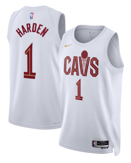 Cleveland Cavaliers Nike Association Edition Swingman Trikot – Weiß – James Harden – Unisex
