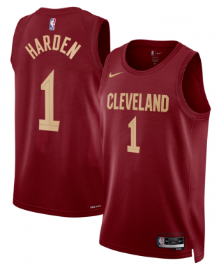 Cleveland Cavaliers Nike Icon Edition Swingman Trikot – Weinrot – James Harden – Unisex