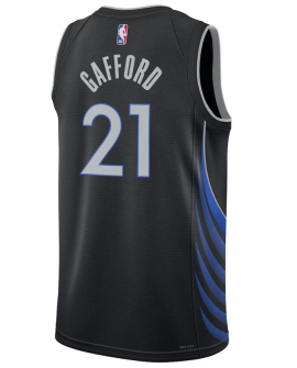 Dallas Mavericks Nike 2025/26 City Edition Swingman Trikot – Schwarz – Daniel Gafford – Unisex
