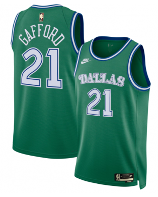 Dallas Mavericks Nike Classic Edition Trikot – Grün – Daniel Gafford – Unisex