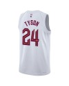 Cleveland Cavaliers Nike Association Edition Swingman Trikot – Weiß – Jaylon Tyson – Unisex