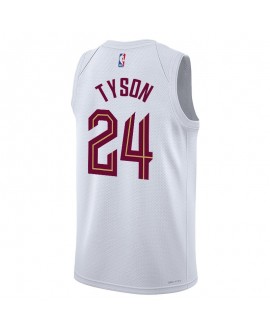 Cleveland Cavaliers Nike Association Edition Swingman Trikot – Weiß – Jaylon Tyson – Unisex