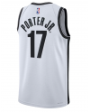 Unisex Brooklyn Nets Michael Porter Jr. Nike Weißes Swingman Badge Trikot – Association Edition