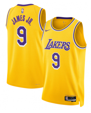 Los Angeles Lakers Nike Icon Swingman-Trikot – Gold – Bronny James – Unisex