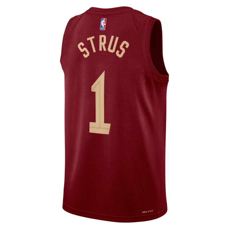 Max Strus #1 Cleveland Cavaliers Burgunder Icon-Trikot