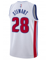 Detroit Pistons Nike Association Edition Swingman-Trikot – Weiß – Isaiah Stewart – Unisex