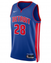 Detroit Pistons Nike Icon Edition Swingman-Trikot – Blau – Isaiah Stewart – Unisex