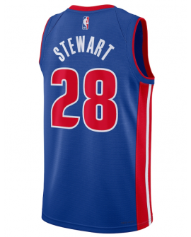 Detroit Pistons Nike Icon Edition Swingman-Trikot – Blau – Isaiah Stewart – Unisex