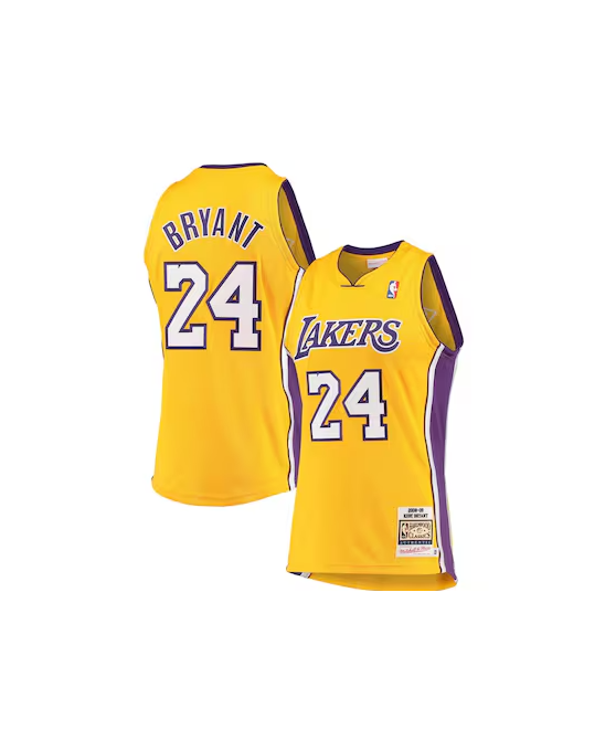 Kobe Bryant Hardwood Classics 2008-09 Original-Trikot von Mitchell & Ness – Gold – Herren