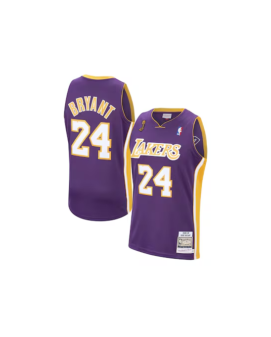 Los Angeles Lakers Kobe Bryant 2008 Auswärts-Authentic-Trikot von Mitchell & Ness – Lila – Herren