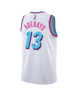 Bam Adebayo #13 Miami Heat Weißes City Edition-Trikot
