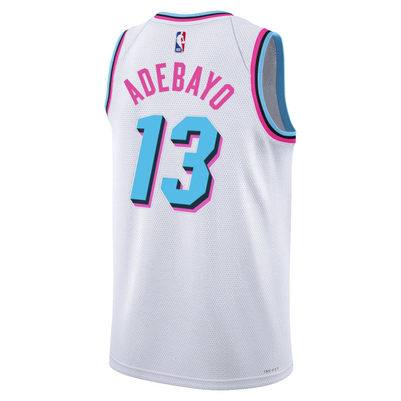 Bam Adebayo #13 Miami Heat Weißes City Edition-Trikot