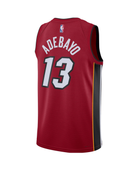 Bam Adebayo #13 Miami Heat Red Statement-Trikot