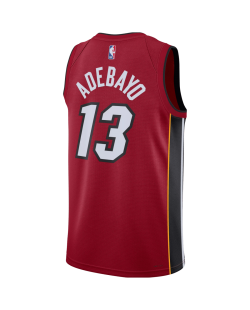 Bam Adebayo #13 Miami Heat Red Statement-Trikot