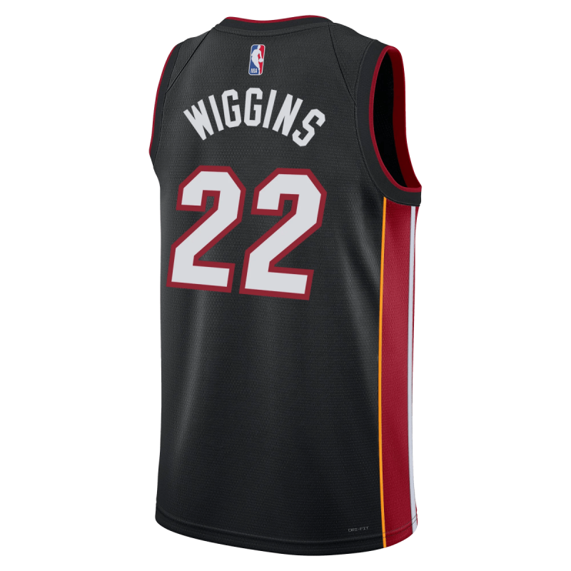 Andrew Wiggins #22 Miami Heat Schwarzes Icon-Trikot