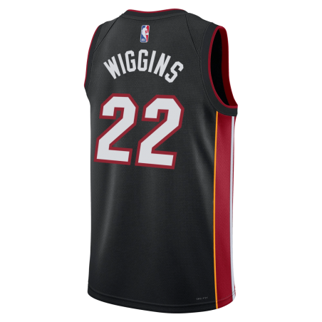 Andrew Wiggins #22 Miami Heat Schwarzes Icon-Trikot